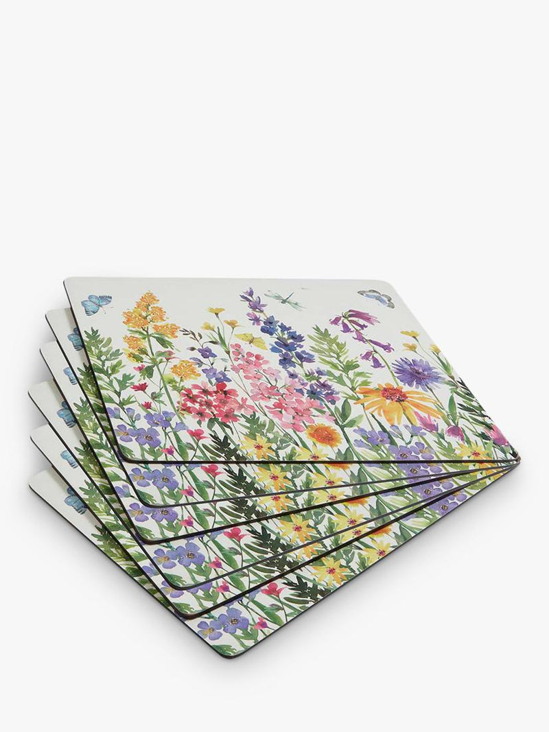 Pimpernel Wildflowers placemat and coaster set - British brand