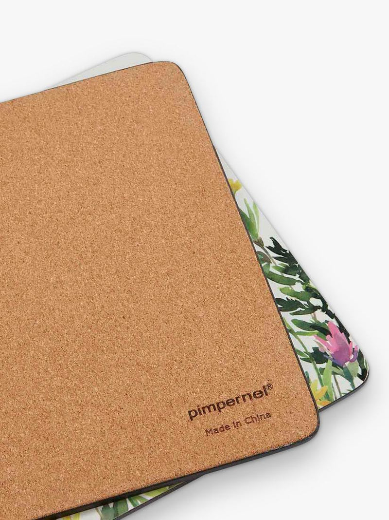 Pimpernel Wildflowers placemat and coaster set - British brand