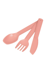 John Lewis Tala Polypropylene Picnic Cutlery Set Pink 3 Piece- Buy online at McGrocer
