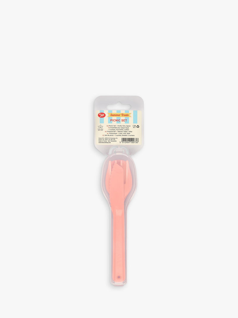 Tala picnic cutlery set pink 3 piece, UK version