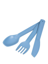 John Lewis Tala Polypropylene Picnic Cutlery Set, 3 Piece, Blue- Buy online at McGrocer