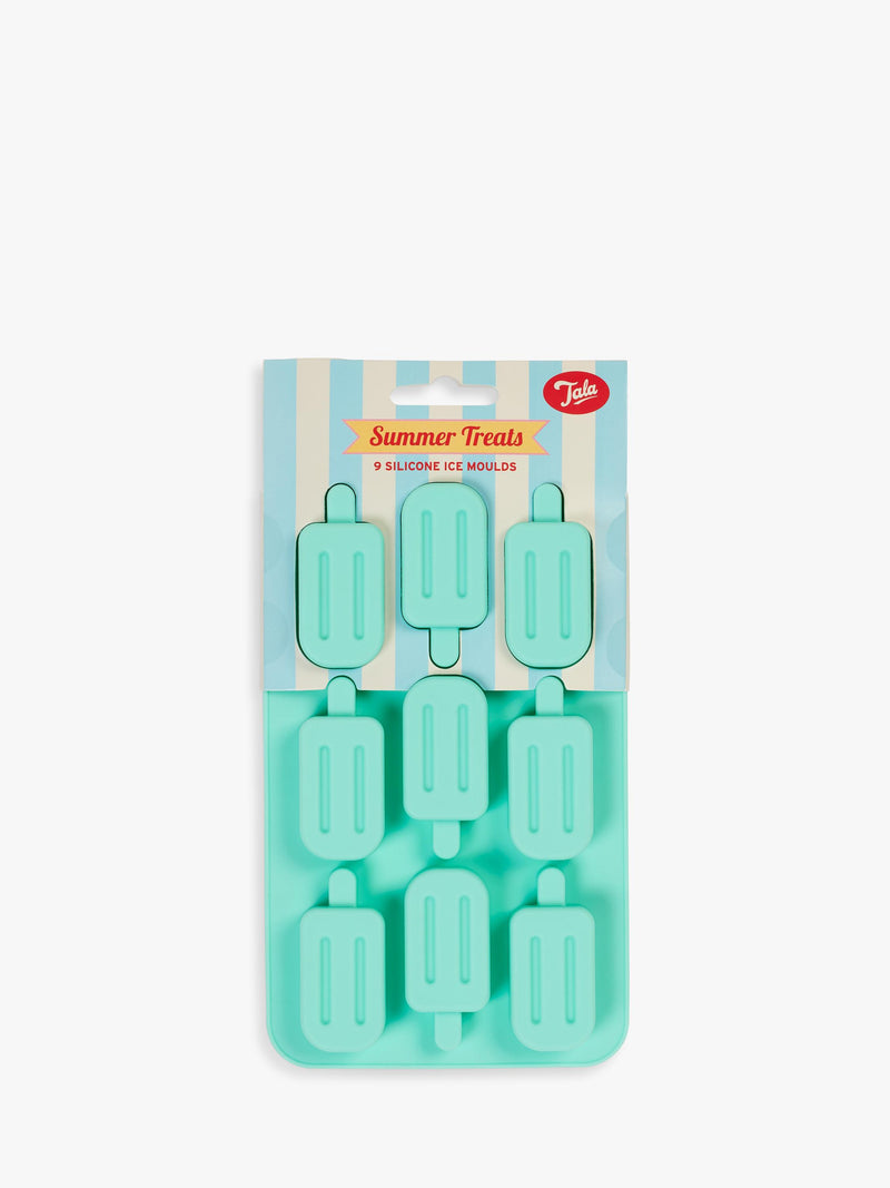 Tala silicone ice lolly mould teal 9 cube, imported from the UK