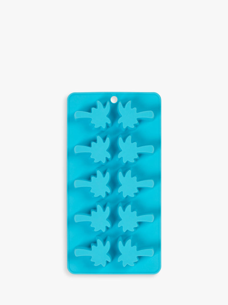 Tala palm tree silicone ice cube mould blue 10 cube, UK version