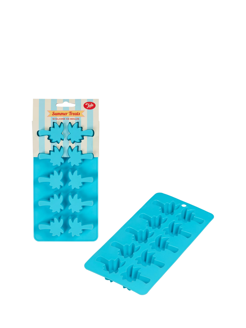 Tala palm tree silicone ice cube mould blue 10 cube, UK version