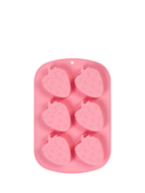 John Lewis Tala Summer Treats Strawberry Silicone Ice Cube Mould, 6 Cubes, Pink- Buy online at McGrocer