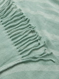 John Lewis Zinnia wool throw celadon green (British brand)