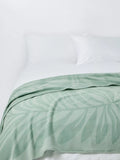 John Lewis Zinnia wool throw celadon green (British brand)