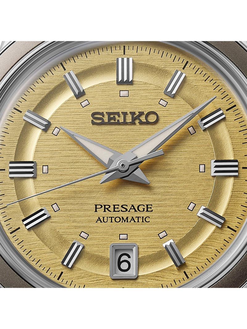 Seiko automatic golden yellow dial watch, imported from the UK