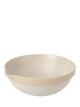 John Lewis Jamie Oliver Big Love Stoneware Mega Mixing Bowl White/Natural 2.5L- Buy online at McGrocer