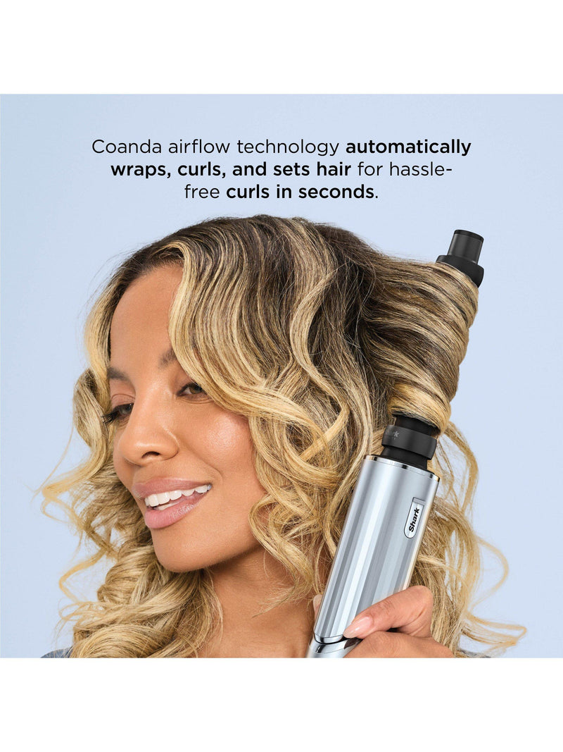 Shark hair styler blue - British product