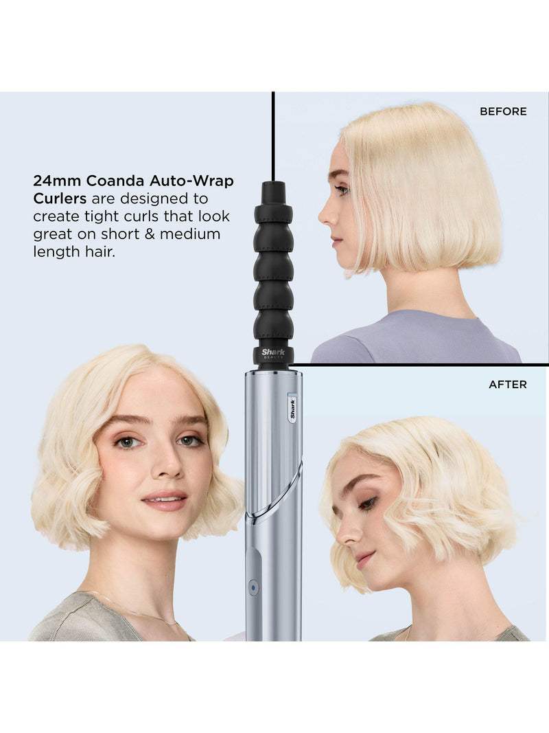 Shark hair styler blue - British product