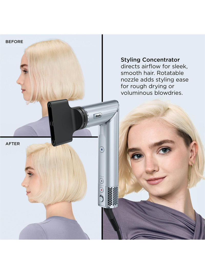 Shark hair styler blue - British product