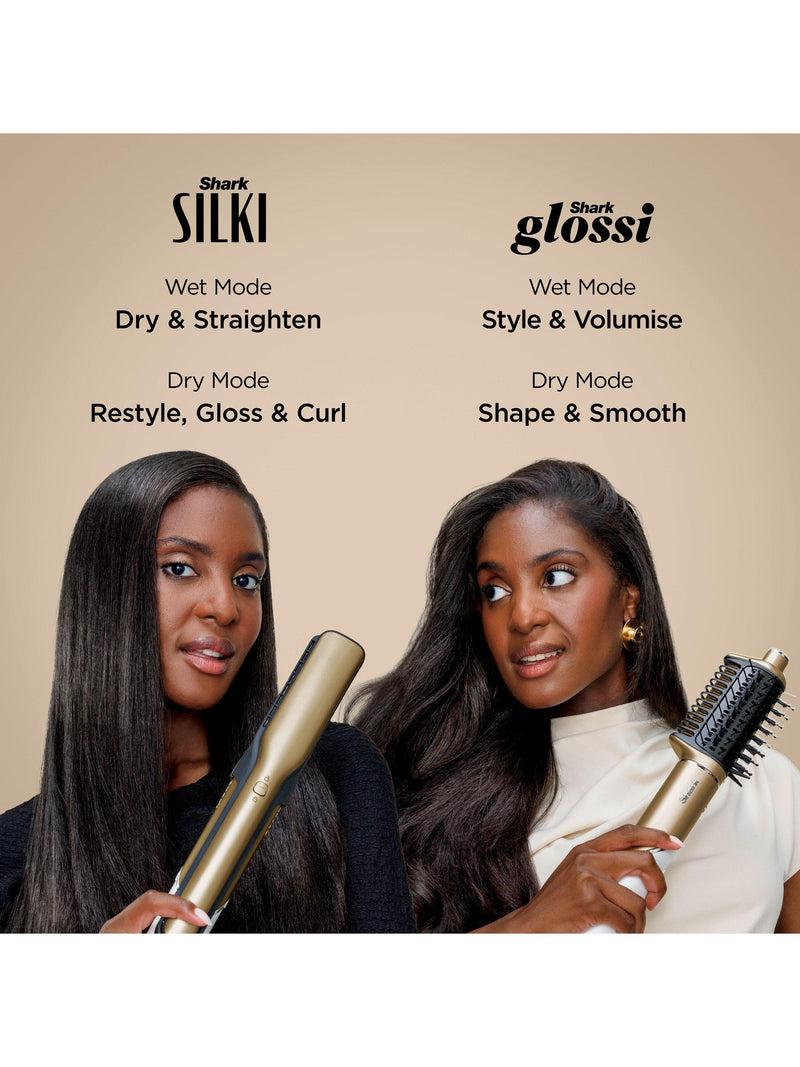 Shark Glam Multi Styler French Gold, imported from the UK