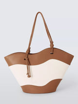 John Lewis John Lewis Isla East West Tote Bag Tan Canvas- Buy online at McGrocer