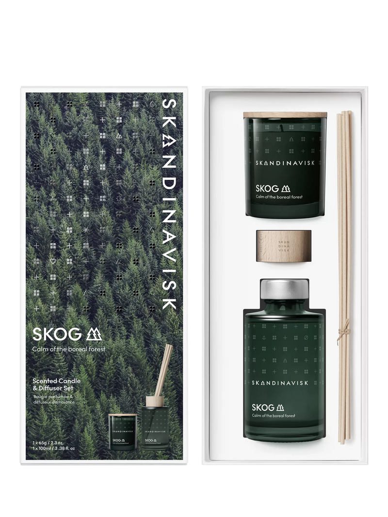 Skandinavisk Skog candle and diffuser set, UK version