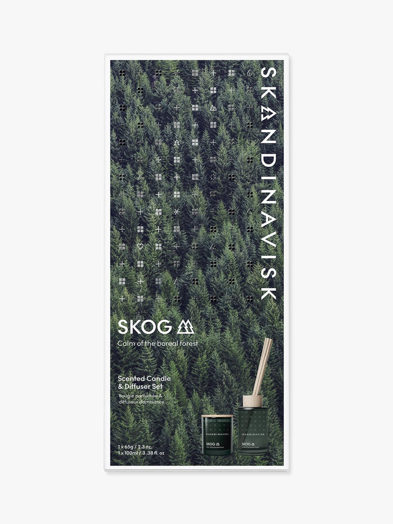 Skandinavisk Skog candle and diffuser set, UK version