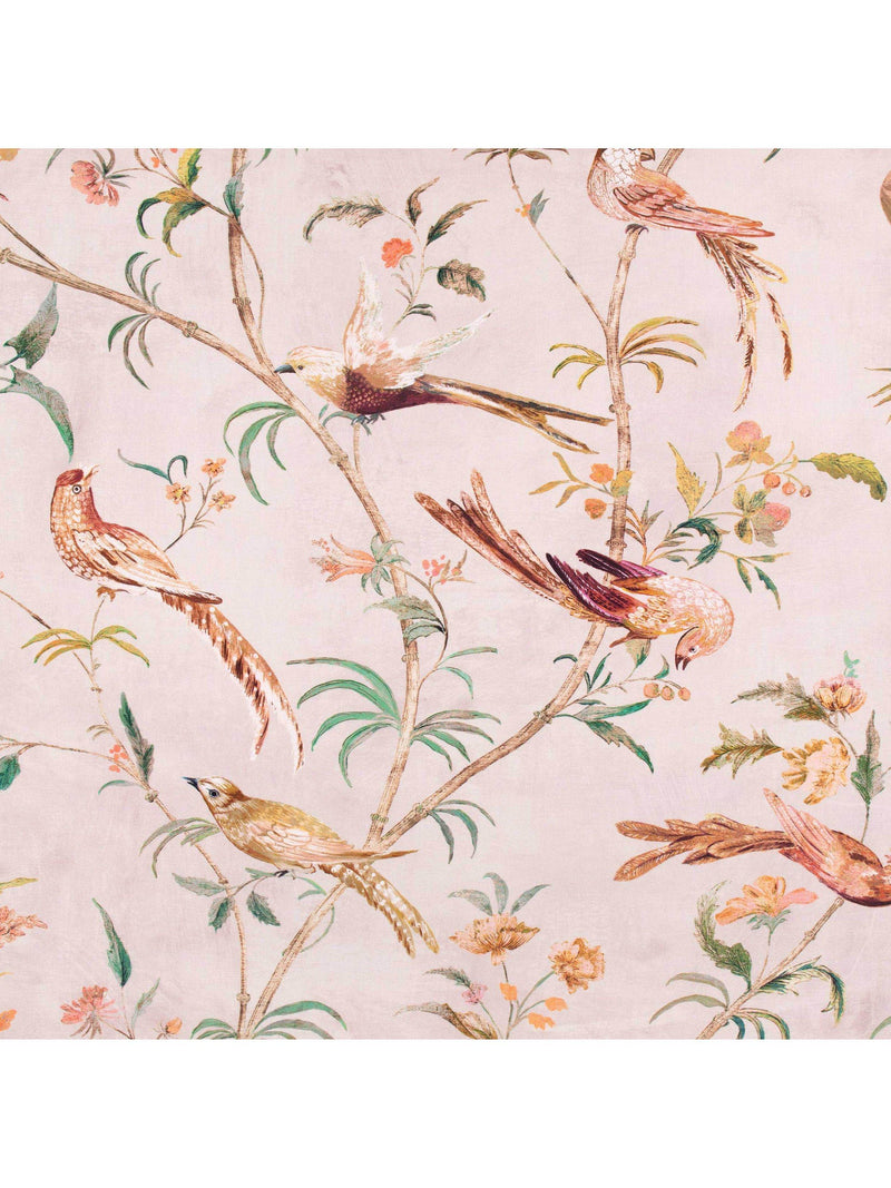 Romo Pluma printed furnishing fabric, linen blend, imported from the UK