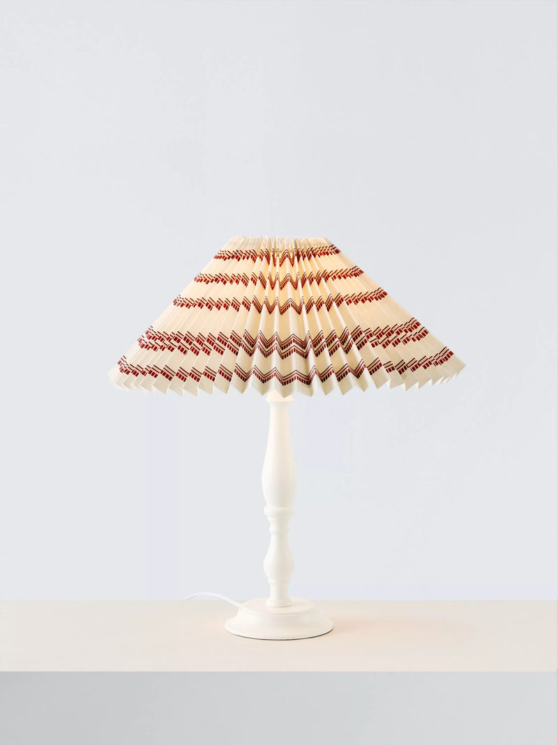 John Lewis pleat stripe lampshade 40cm - British brand