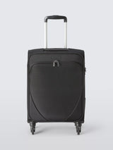 John Lewis John Lewis Malta 4-Wheel Soft Sided Cabin Suitcase, 35L, Black- Buy online at McGrocer
