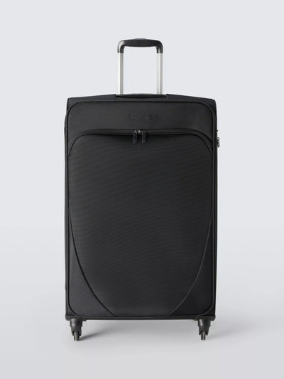John Lewis John Lewis Malta 4-Wheel Soft Sided Large Suitcase 87L Black- Buy online at McGrocer
