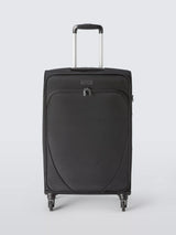 John Lewis John Lewis Malta 4-Wheel Soft-Sided Medium Suitcase 60L Black- Buy online at McGrocer