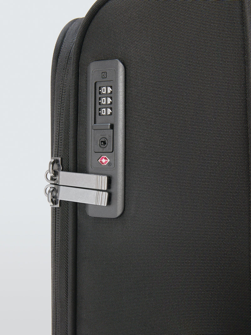 John Lewis Malta medium black suitcase 60L, UK version