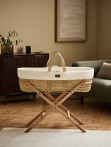 John Lewis The Little Green Sheep Muslin Moses Basket- Buy online at McGrocer