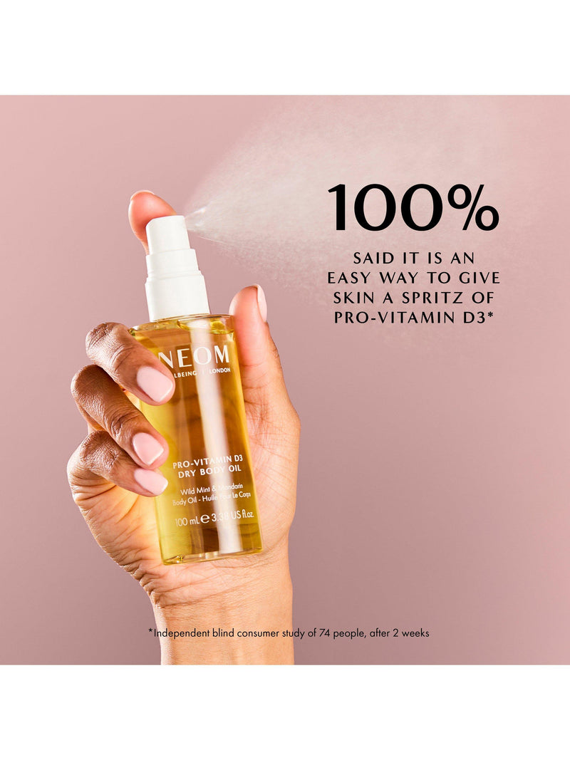 NEOM Wellbeing London Pro-Vitamin D3 Dry Body Oil 100ml - British product