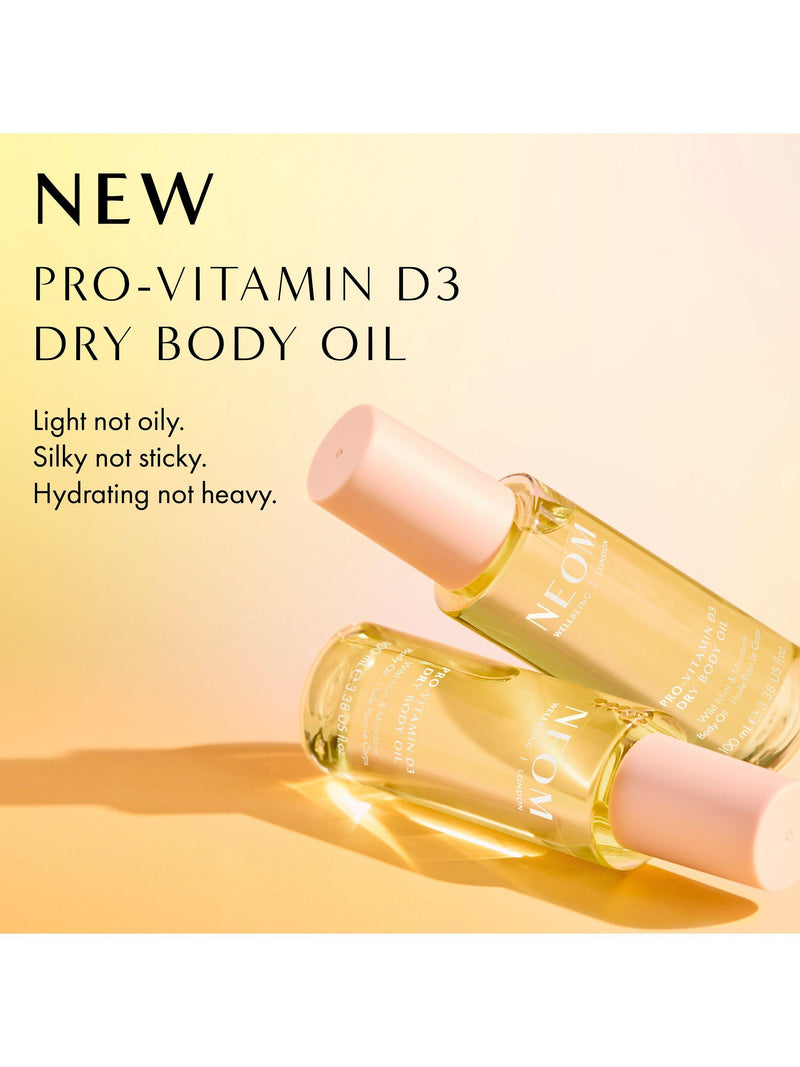 NEOM Wellbeing London Pro-Vitamin D3 Dry Body Oil 100ml - British product