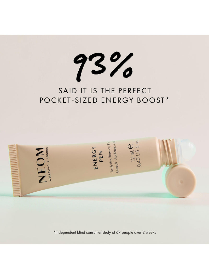 NEOM Energy Pen 12ml essential oil roll-on, imported from the UK