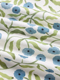 John Lewis Floret oilcloth tablecloth fabric glacier, imported from the UK