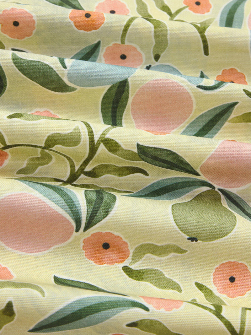 John Lewis pear oilcloth tablecloth fabric multi 130cm, imported from the UK