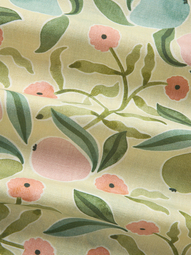 John Lewis pear oilcloth tablecloth fabric multi 130cm, imported from the UK