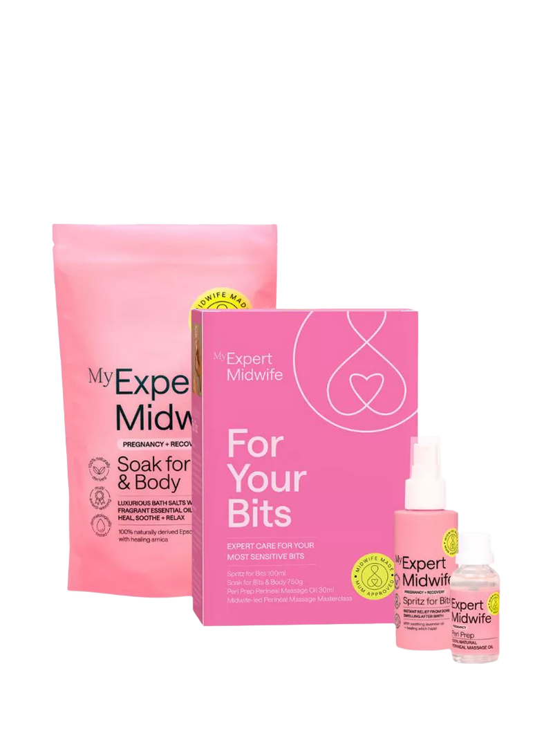 My Expert Midwife For Your Bits gift set, UK version