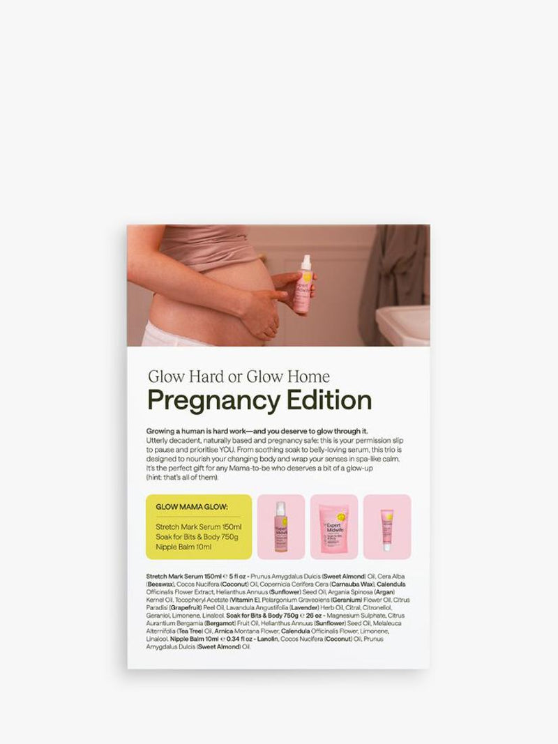 My Expert Midwife Glow Mama Glow gift set, imported from the UK