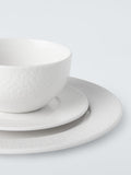 John Lewis Dimple porcelain dinnerware set 12 piece, imported from the UK
