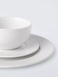 John Lewis Dimple porcelain dinnerware set 12 piece, imported from the UK