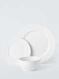 John Lewis Dimple porcelain dinnerware set 12 piece, imported from the UK