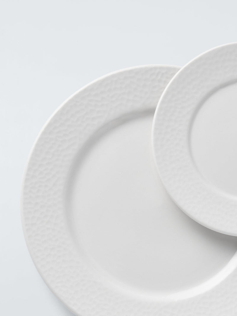 John Lewis Dimple porcelain dinnerware set 12 piece, imported from the UK