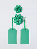 John Lewis green paper bow and gift tag set (British brand)