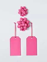 John Lewis John Lewis Paper Bow and Gift Tag Set, Pink- Buy online at McGrocer