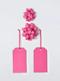 John Lewis Paper Bow & Gift Tag Set, Pink