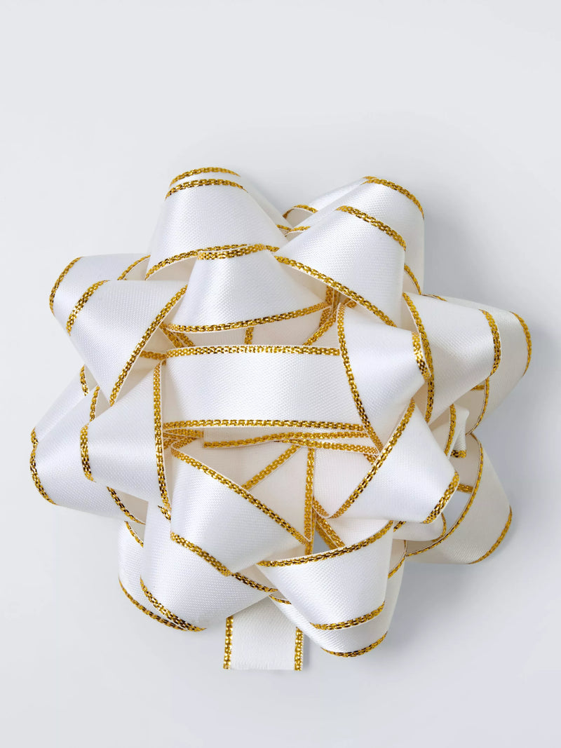 John Lewis white fabric confetti bow (British brand)
