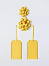 John Lewis John Lewis Paper Bow & Gift Tag Set, Yellow- Buy online at McGrocer