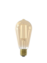 John Lewis Calex 3.5W Decorative Filament LED Dimmable Rustic Light Bulb, Gold- Buy online at McGrocer
