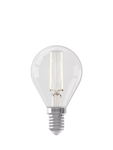 John Lewis Calex 3.5W Functional LED Dimmable E14 Spherical Bulb, Clear- Buy online at McGrocer