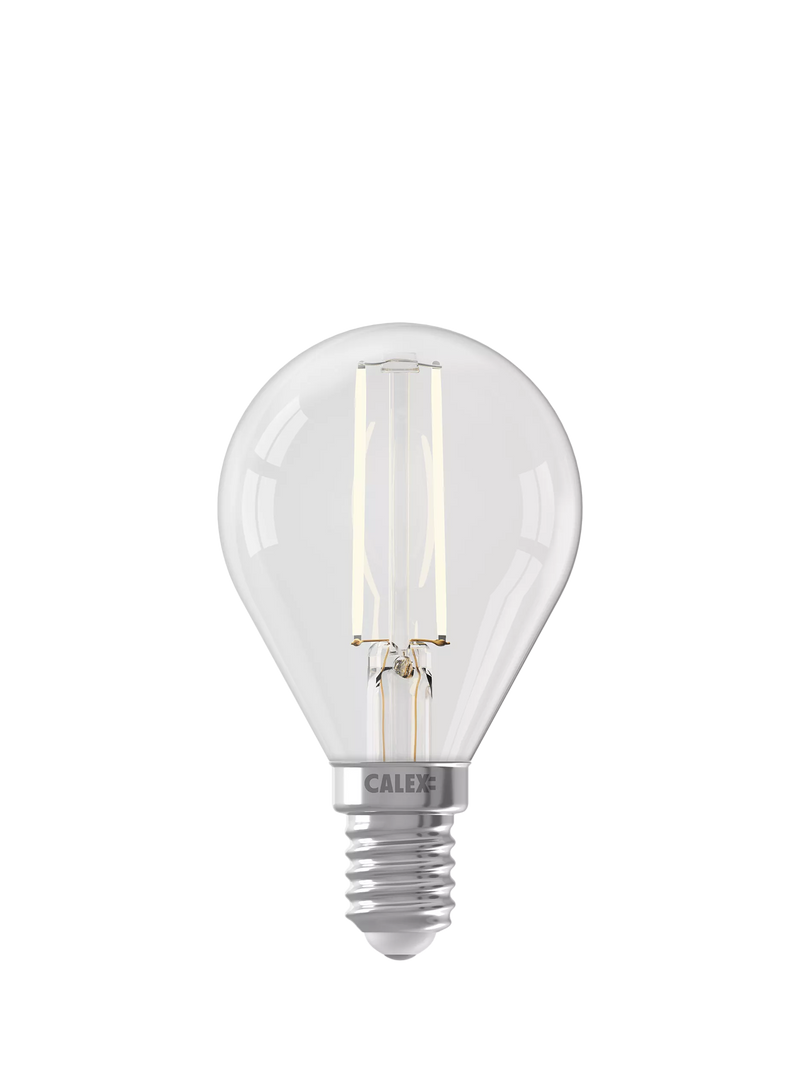 Calex LED E14 spherical bulb 3.5W clear - British product