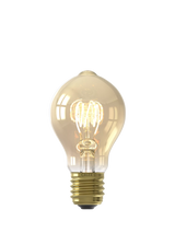 John Lewis Calex 3.8W Decorative Filament LED Dimmable A60 Light Bulb, Gold- Buy online at McGrocer