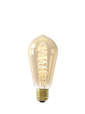 Calex 3.8W LED curly filament bulb E27 gold - British product