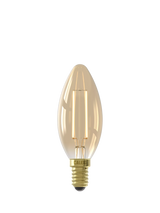 John Lewis Calex 3.5W Decorative Filament LED Dimmable E14 Candle Bulb, Gold- Buy online at McGrocer